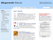 Tablet Screenshot of buergerwelle-schweiz.org